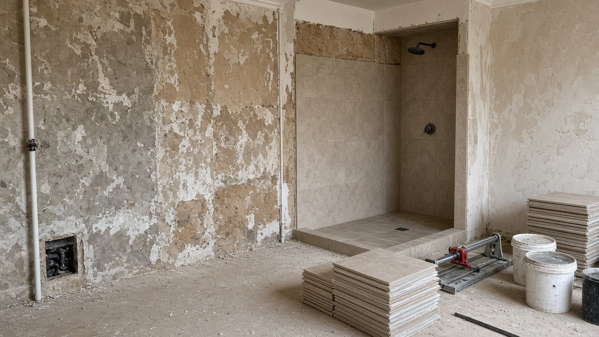 Badkamer renoveren: stappenplan van ontwerp tot afwerking