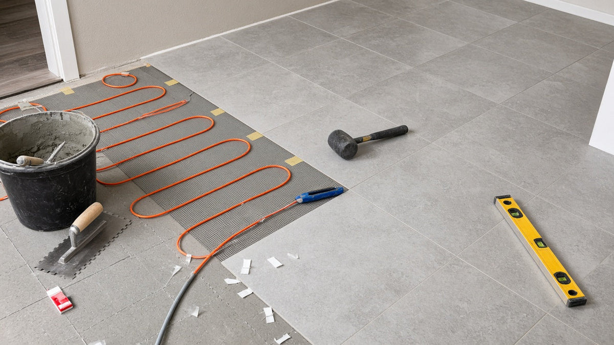 Elektrische vloerverwarming in de badkamer: zo pak je het aan
