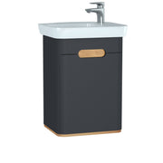 Vitra Sento Badkameronderkast Mat Antraciet 50Cm