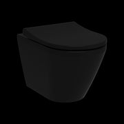 Vitra Integra Round Rim-Ex Wandcloset Met Bidet Mat Zwart