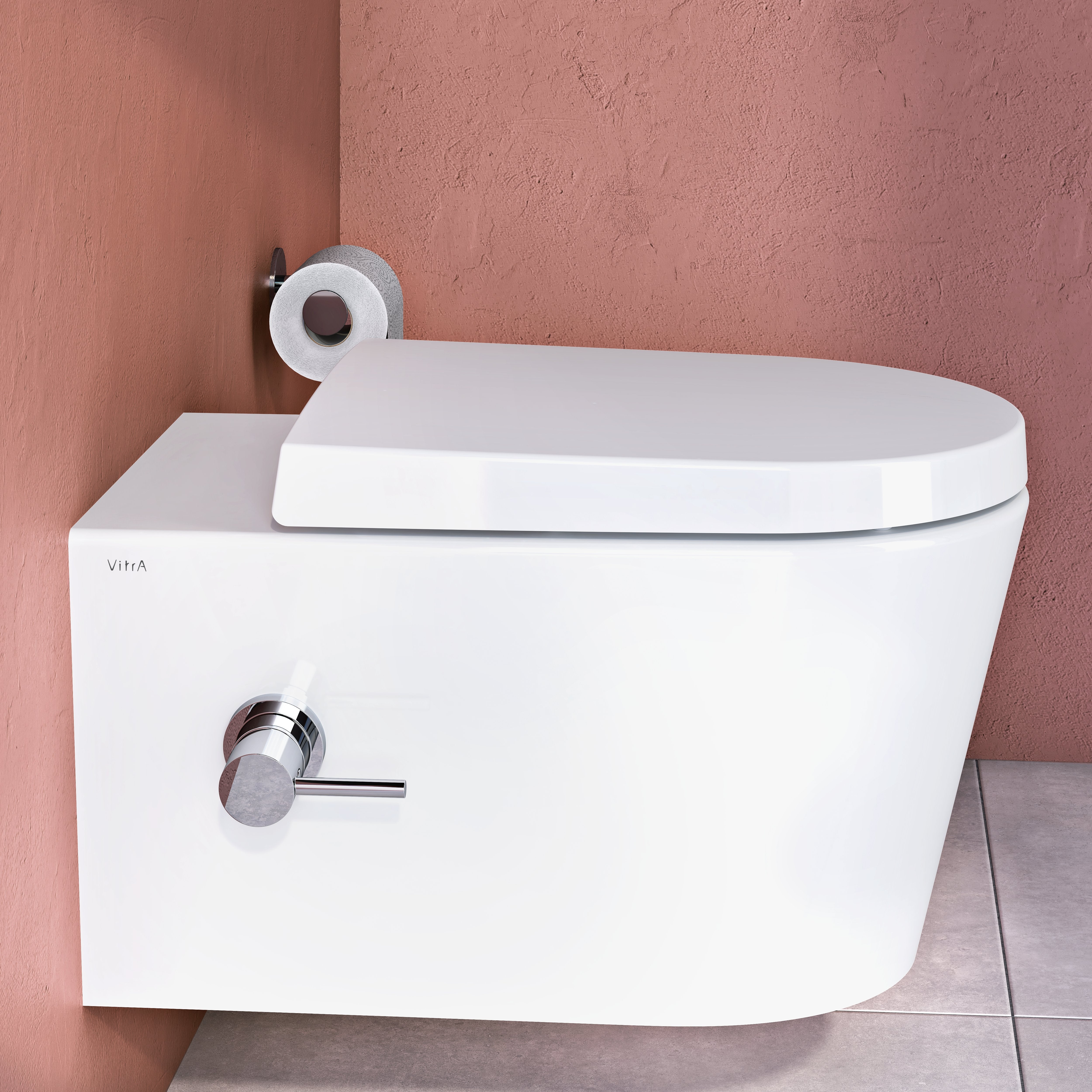 Vitra Nest Rim-Ex Wandcloset Met Thermostatische Bidet Wit