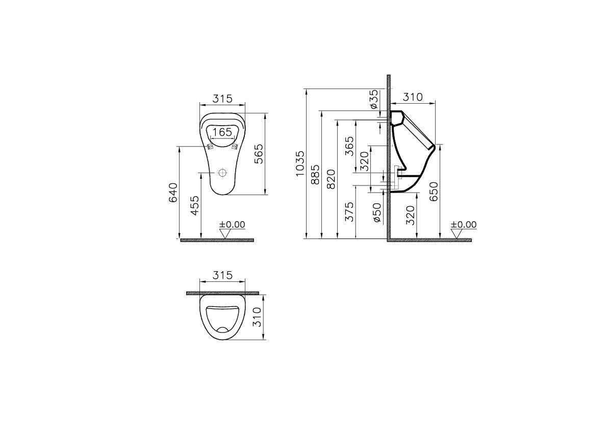Vitra Arkitekt S20 Urinoir