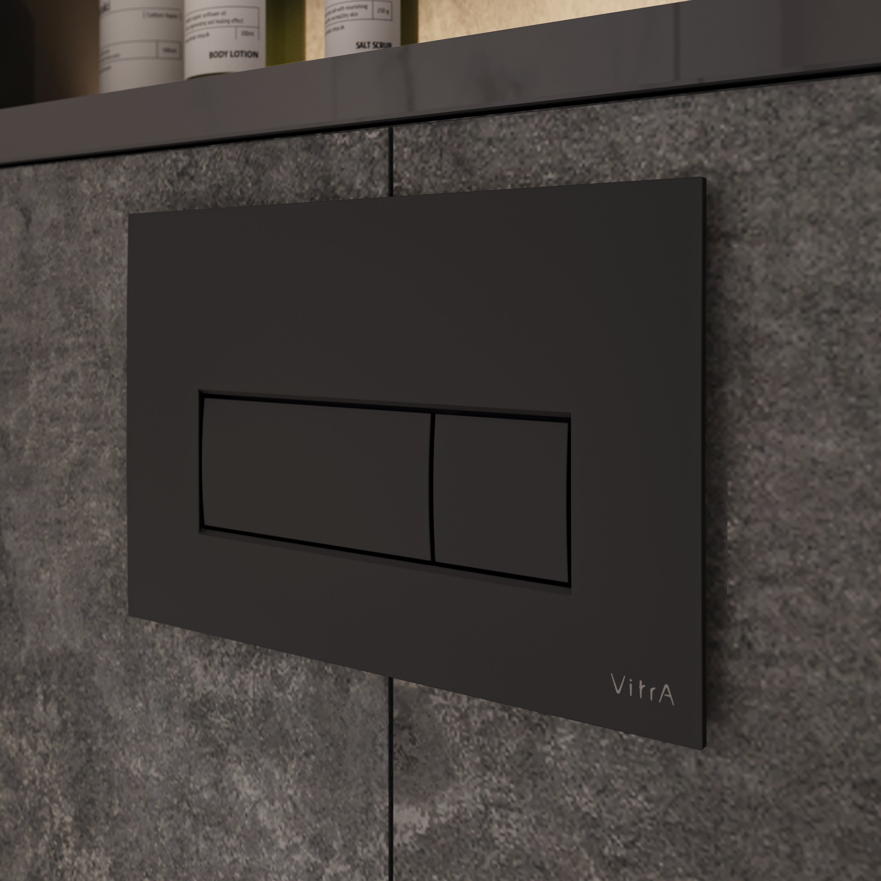 Vitra Root Square Bedineningspanel Mat Zwart