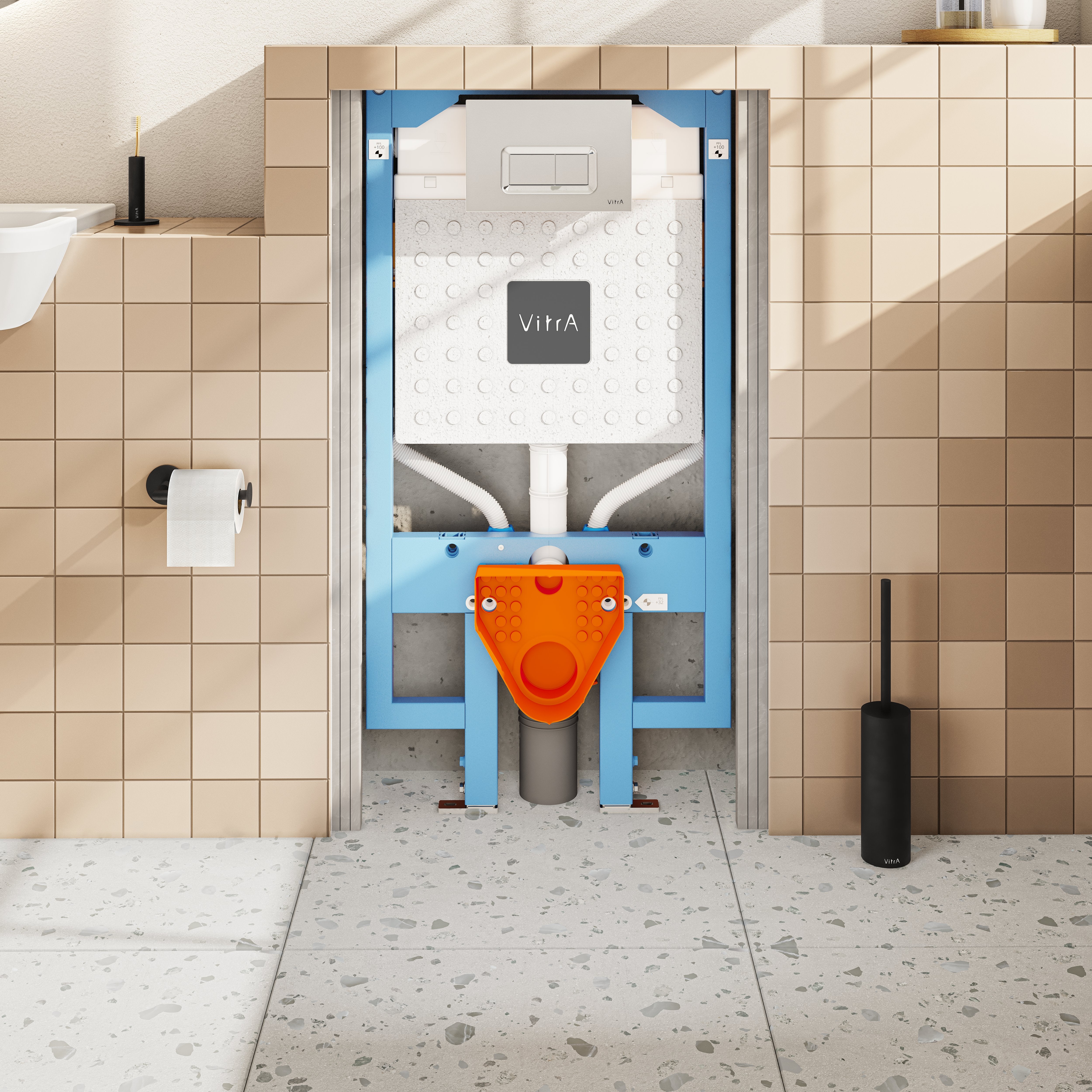 Vitra Vfix Prime Inbouwreservoir - Wand