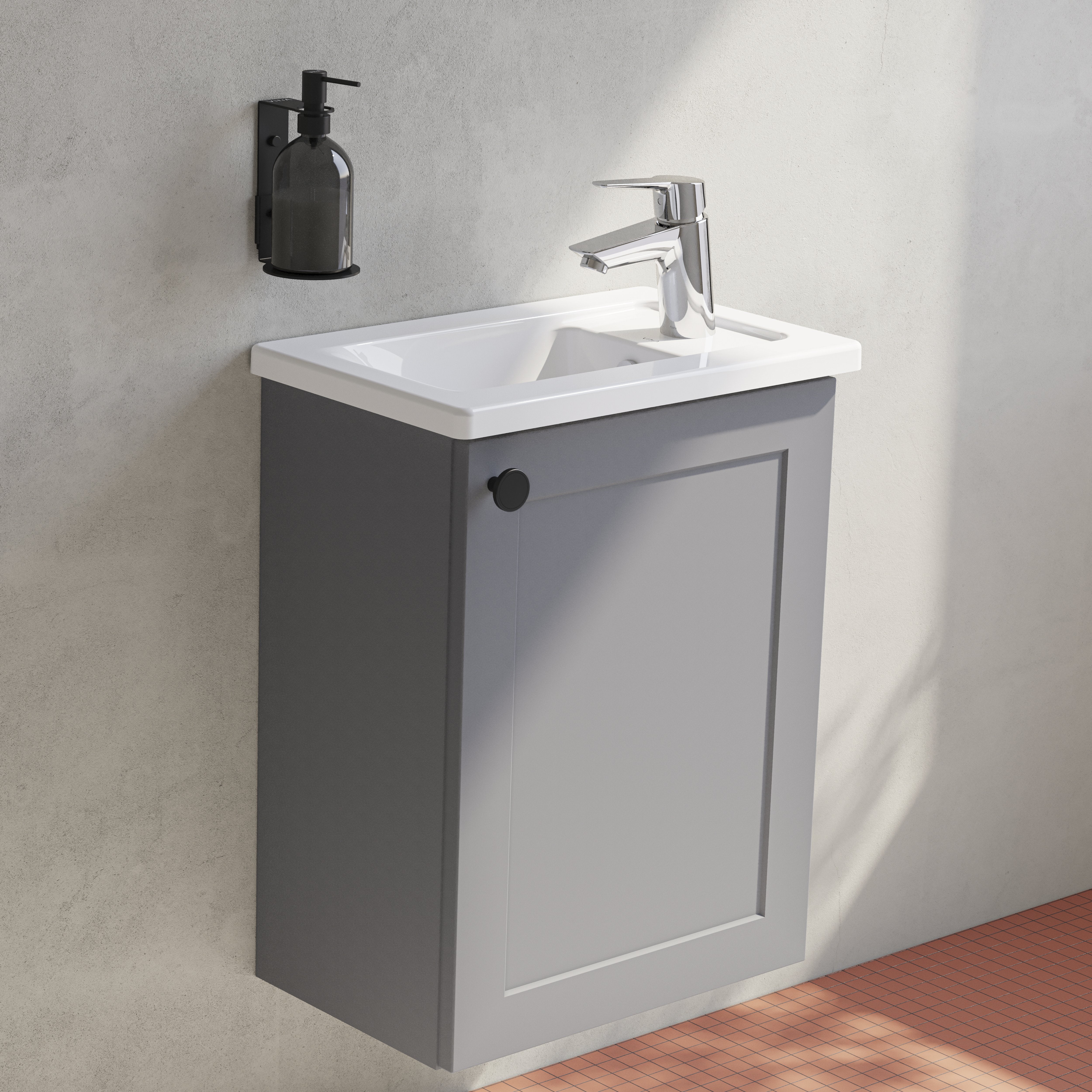 Vitra Solid S Wastafelkraan Chroom