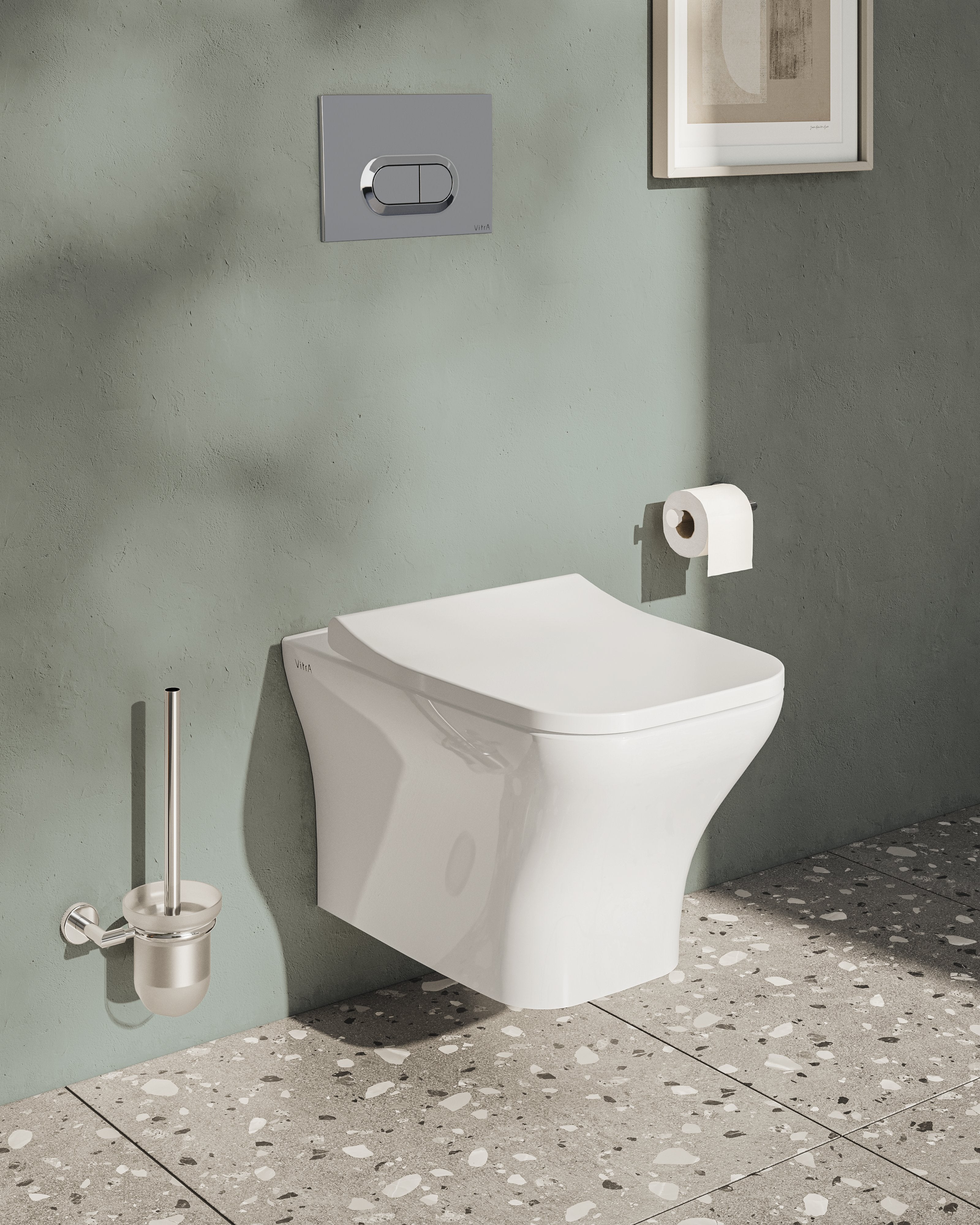 Vitra Minimax Toiletborstelhouder Chroom