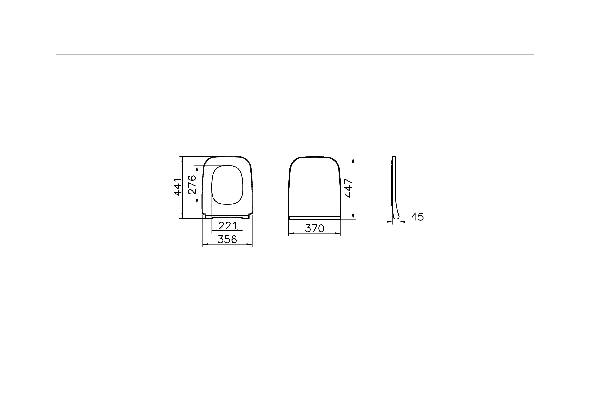 Vitra Integra Square Wc Bril Wit - Zonder Quick Release