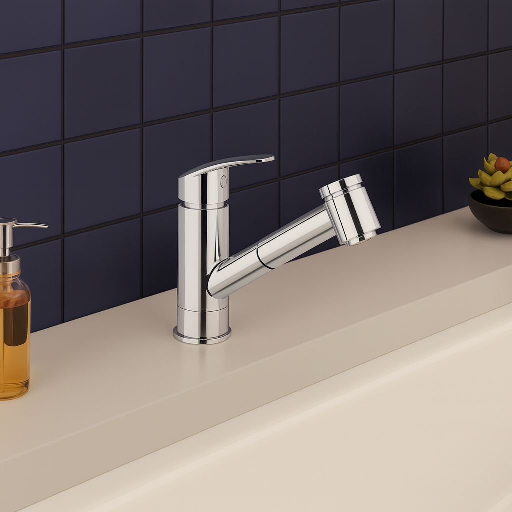 Vitra Masterline Harmony Pull-Out Keukenkraan Chroom
