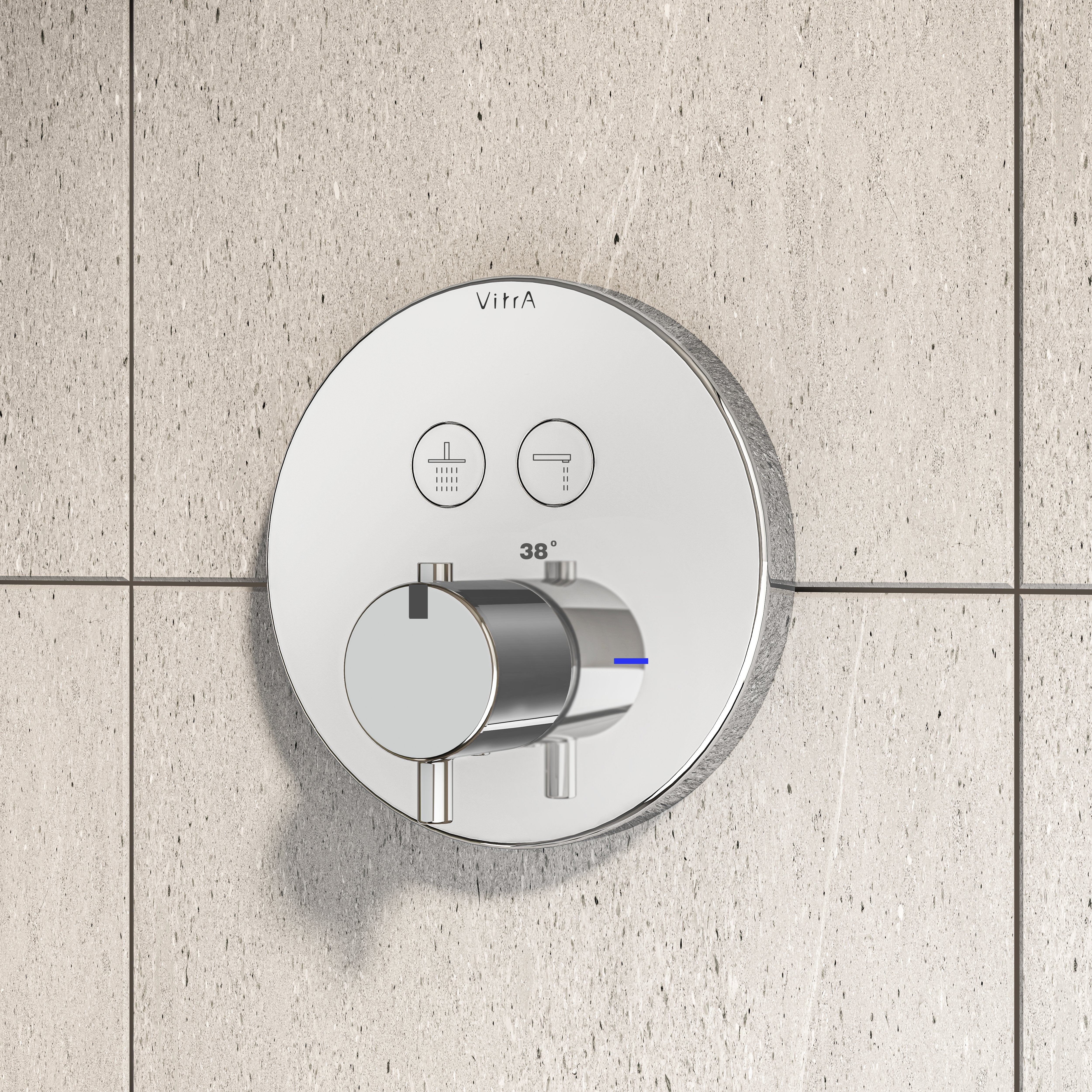 Vitra Root Round Aquacontrol Douche/Bad Kraan