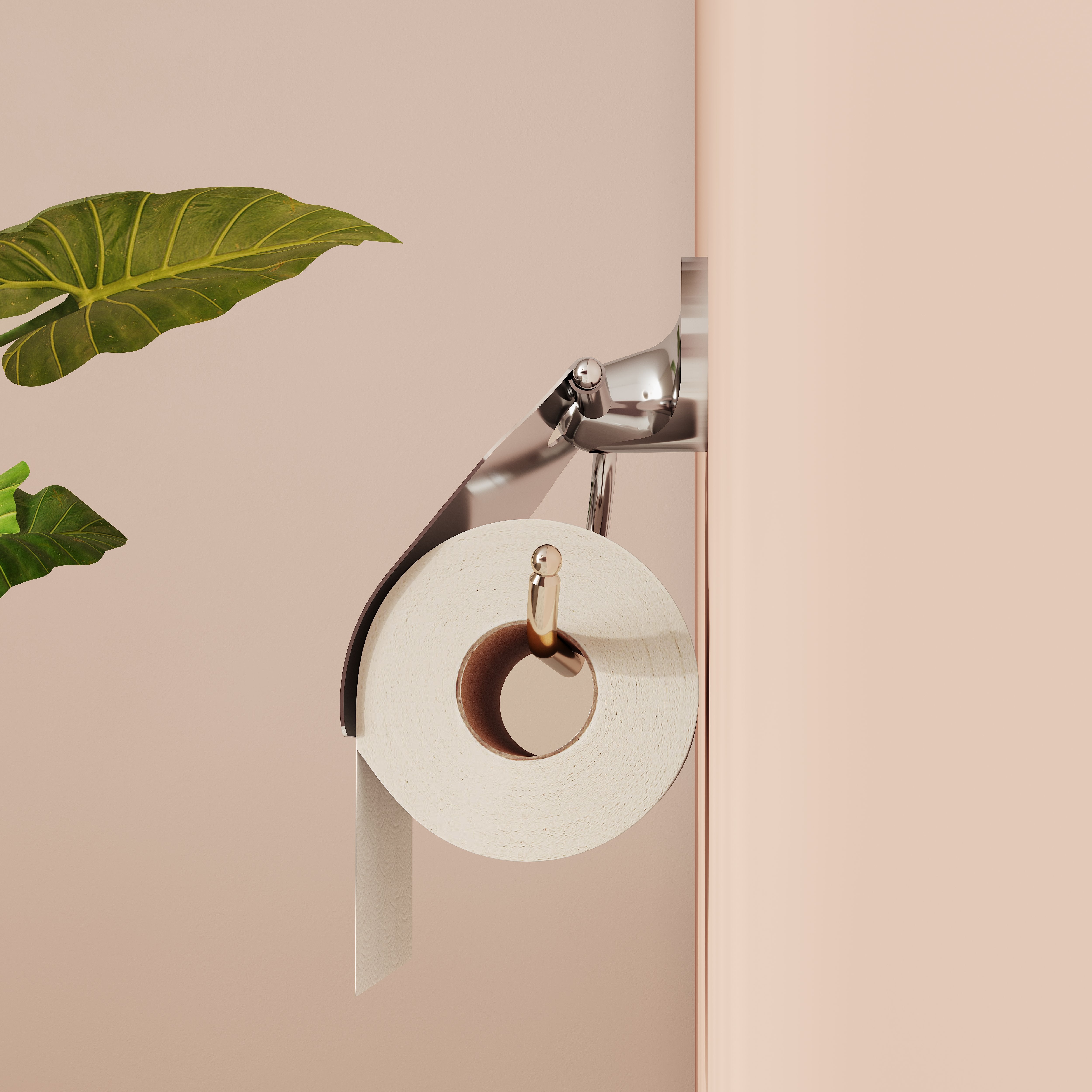 Vitra Marin Toiletrolhouder Met Deksel Chroom