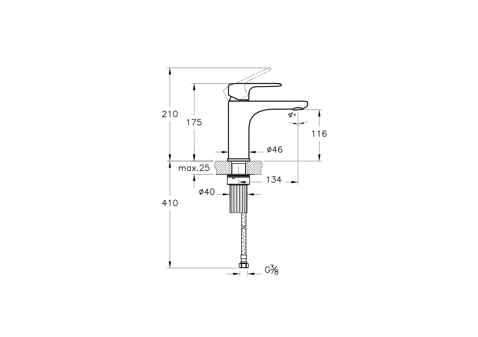 Vitra Root Round Wastafelkraan
