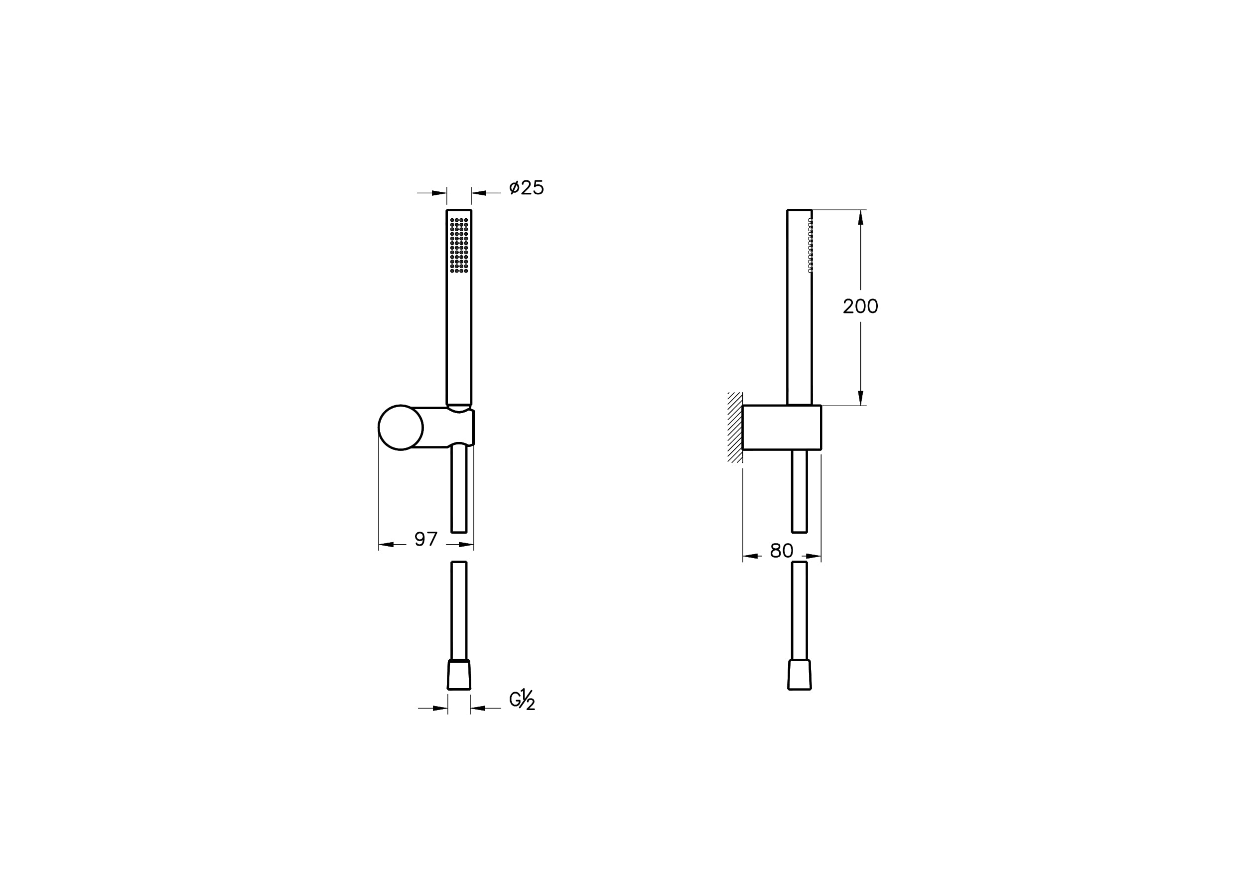 Vitra Origin 1F Handdoucheset
