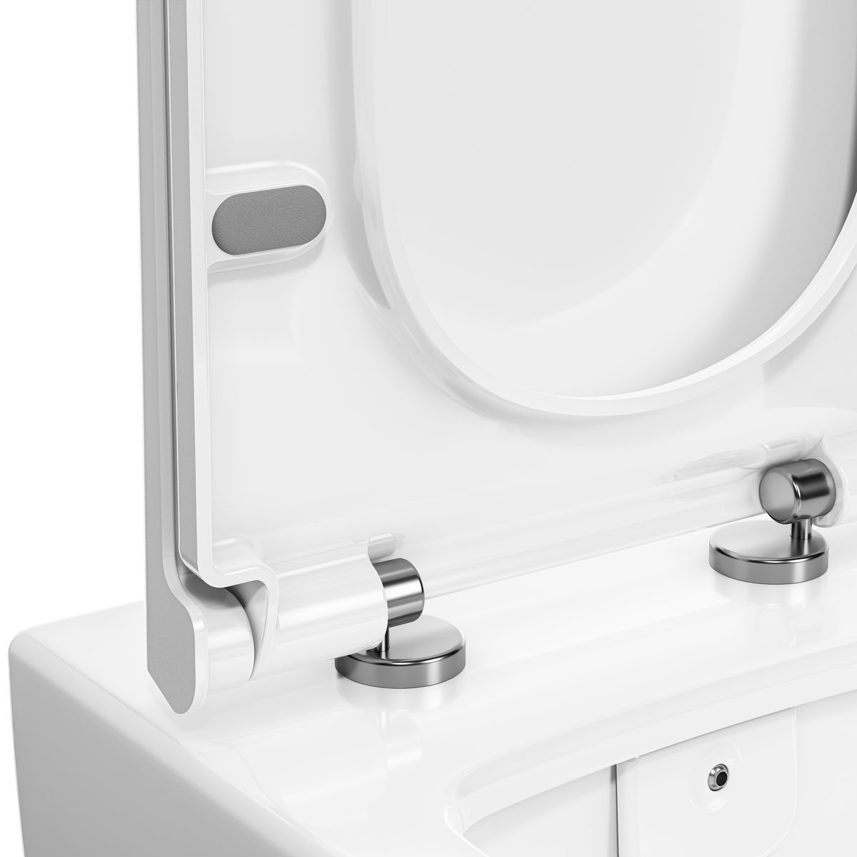 VitrA Metropole Slim WC-Sitz mit Absenkautomatik, Duroplast, Weiß, ohne Easy Release