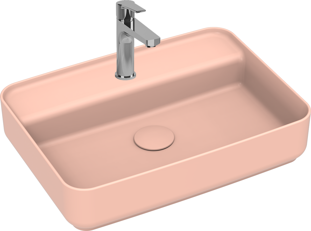 Isvea Infinity Wastafel 55 Cm, Zalmkleur