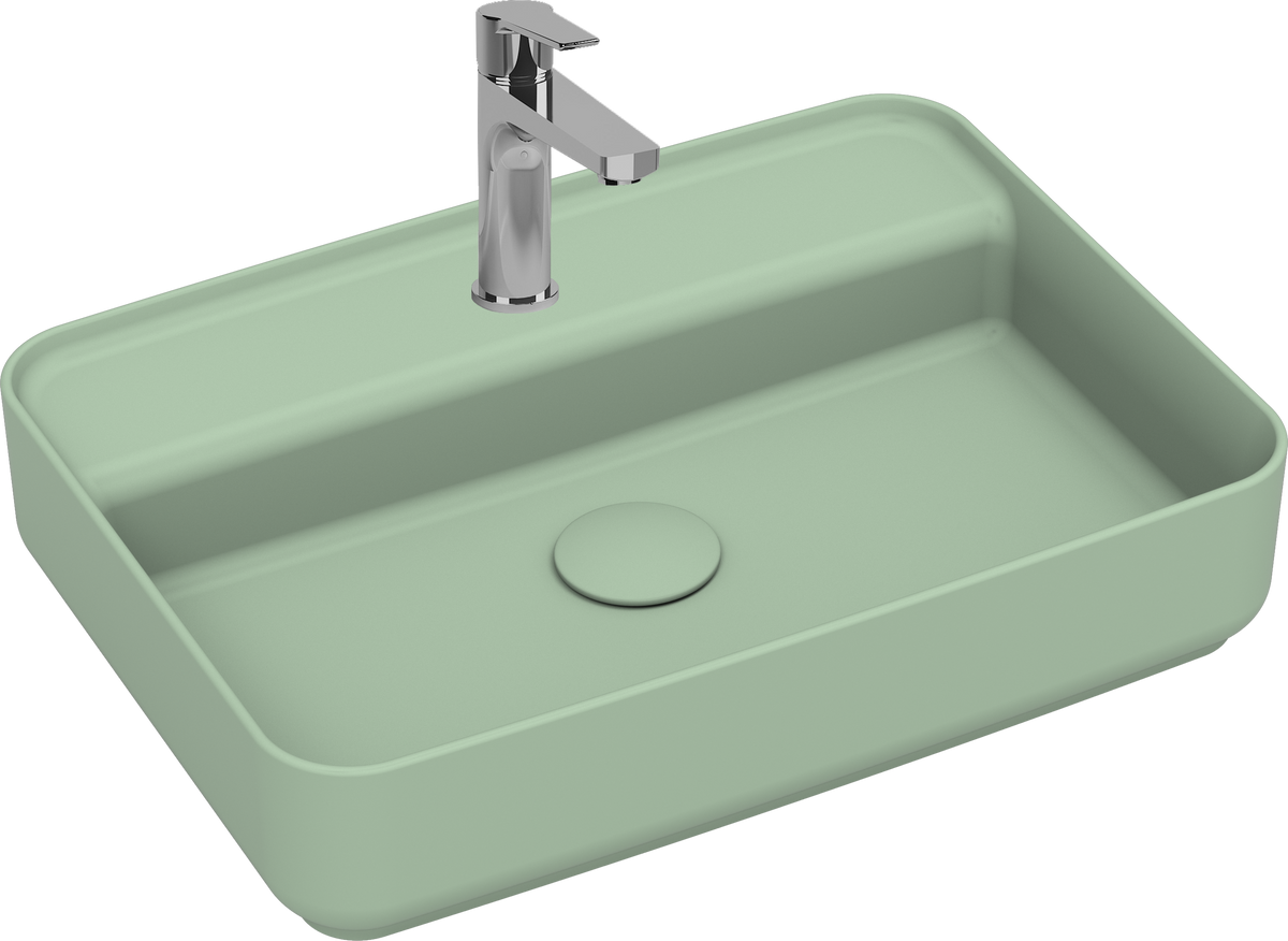 Isvea Infinity Wastafel 55 Cm, Muntgroen