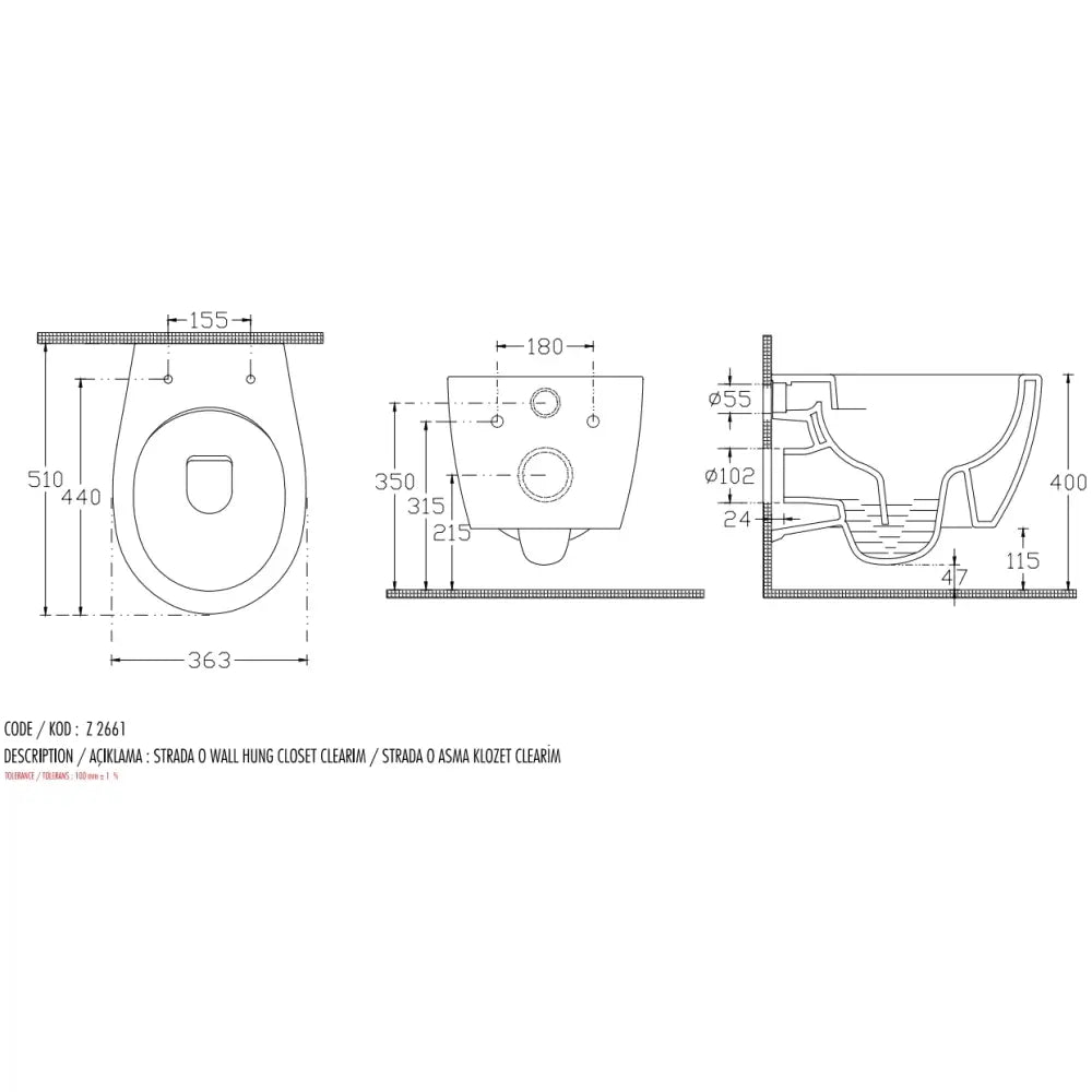 Ideal Standard Stradao Clearim Wandcloset Wit