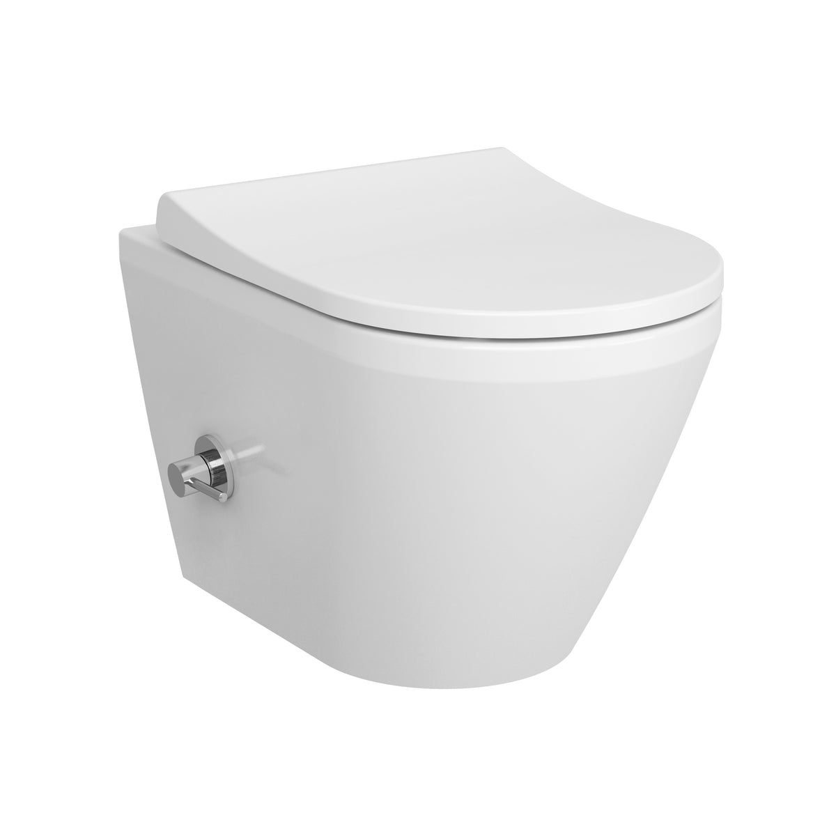 VitrA Integra Round Rim-ex Wandcloset Met Geintegreerde Bidetkraan Hangende Toiletten   VitrA Integra Round