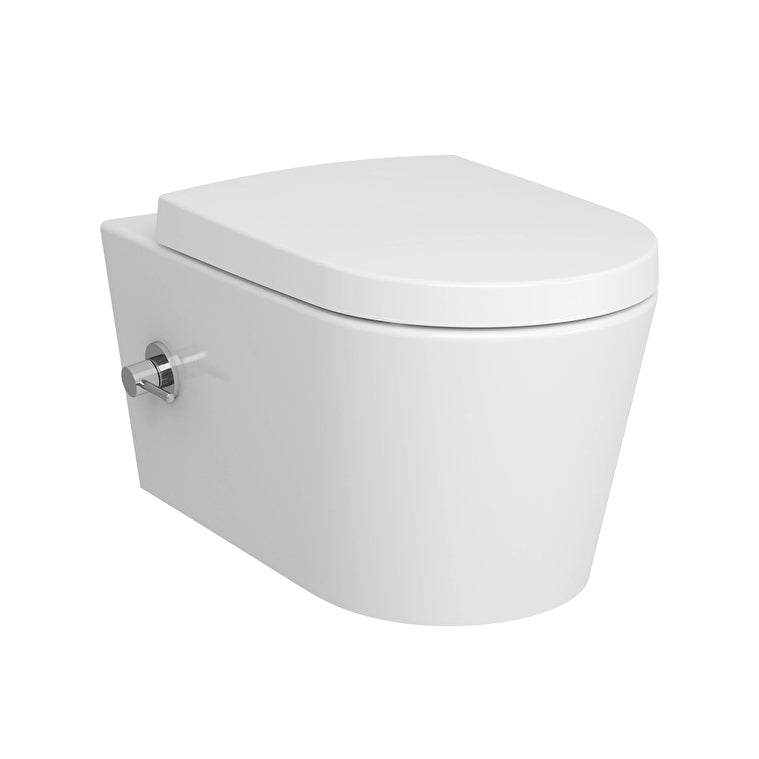 VitrA Nest Rim-Ex Wandcloset Met Geïntegreerde Bidetkraan, Wit
