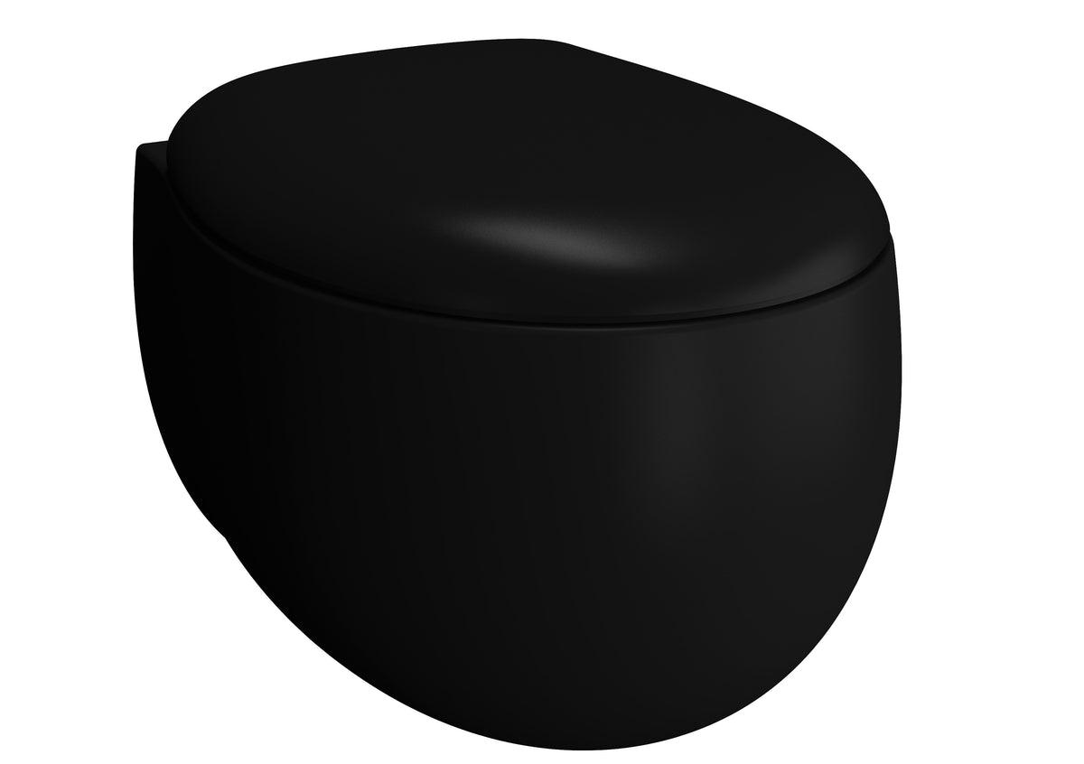 Vitra Memoria Rim-ex hangend toilet - Matzwart