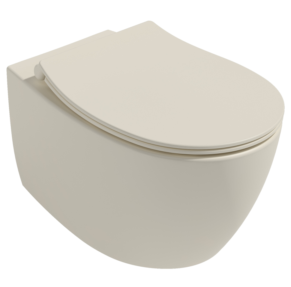 Isvea Sentimenti Neo Wandcloset incl. WC-bril, Ivoor, zonder Bidet