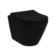 Vitra Integra Round Rim-Ex Wandcloset Mat Zwart