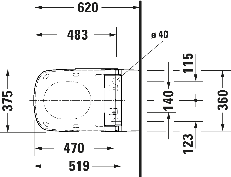 Duravit DuraStyle SensoWash Hangendtoilet
