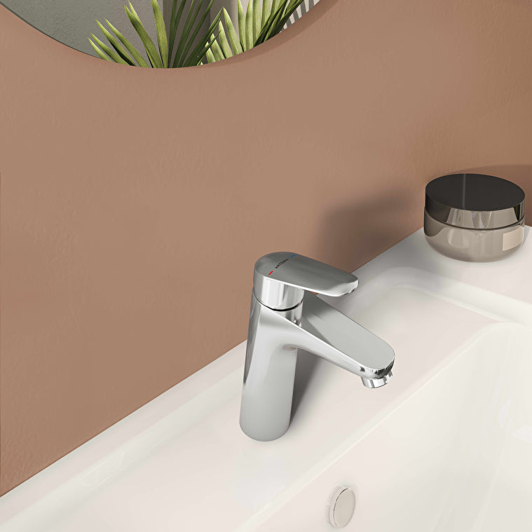 VitrA Flow Round Wastafelkraan, Chroom