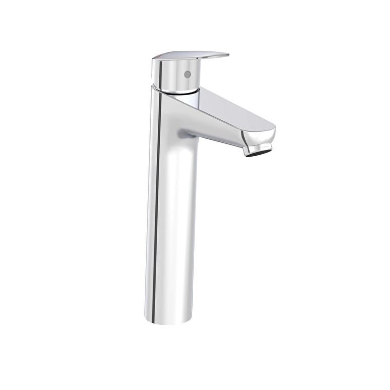 Vitra Flow Round Wastafelkraan - Hoog - Chroom