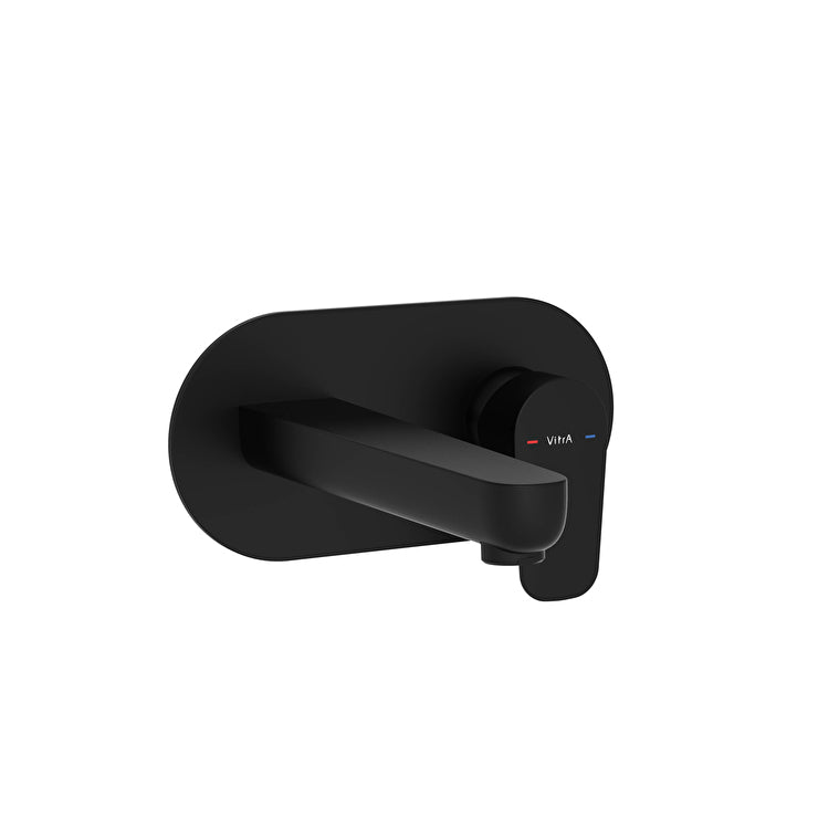 Vitra Flow Soft inbouwwastafelkraan - Mat Zwart