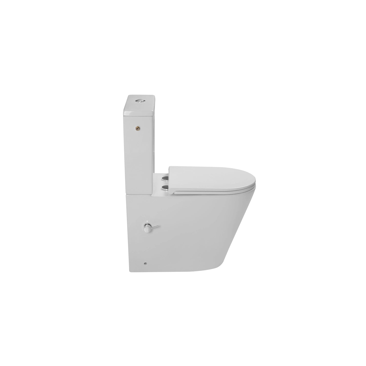 Dutchline - Lux Luccio Rimless (Pk) Duoblok + Softclose Ondiep Zitting - Met Bidet