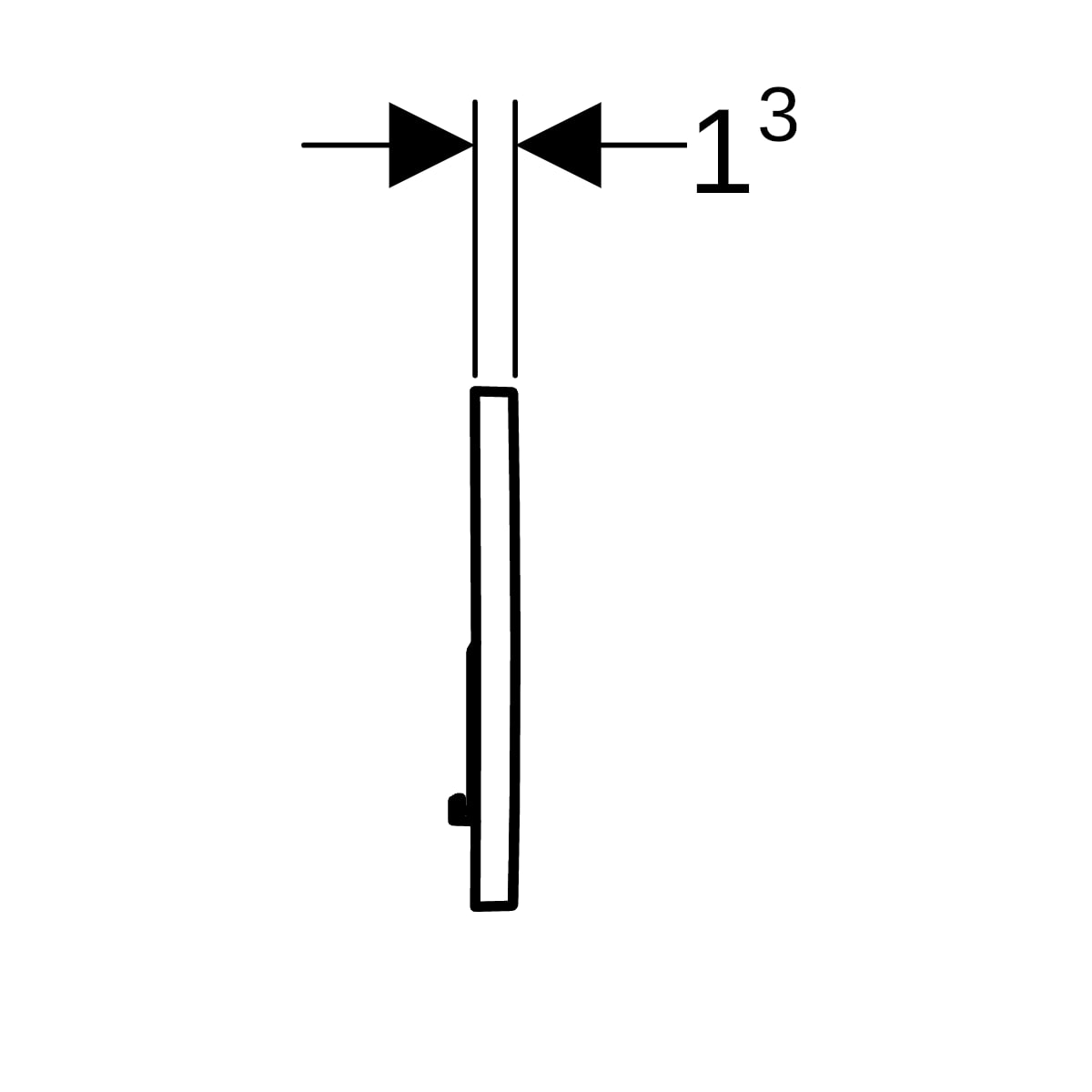 Geberit Sigma 01 Bedieningsplaat - 2-Toets Spoeling