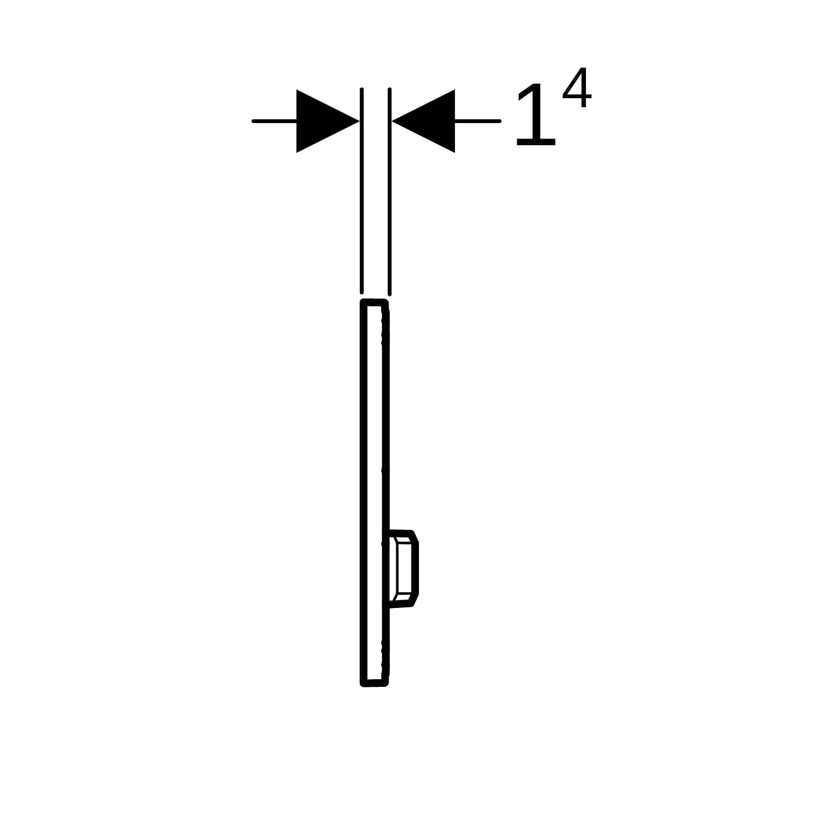 Geberit Sigma 50 Bedieningsplaat - 2-Toets Spoeling
