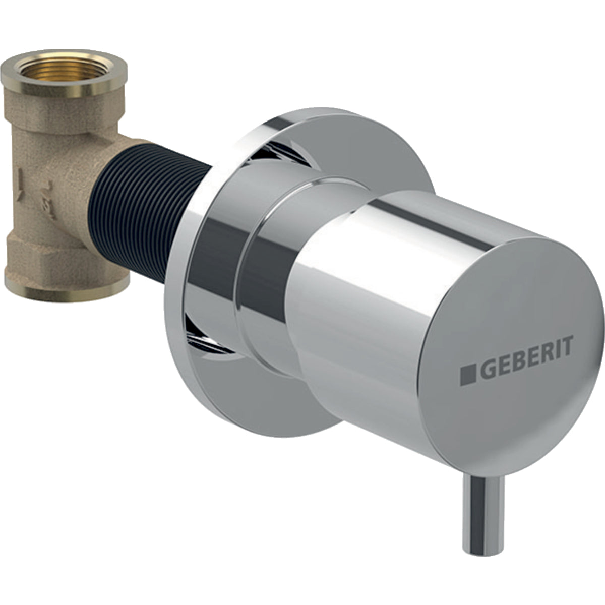 Geberit Stopkraan Rond Chroom
