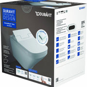 Duravit Durastyle Wandclosetpack Diepspoel Spoelrandloos Met Verdekte Bevestiging 37X62Cm Incl. Douchewc Closetzitting Slim Sensowash Wit