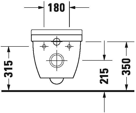 Duravit Starck 3 Wandclosetset Diepspoel Spoelrandloos 36X54Cm Met Softclose Closetzitting Wondergliss Wit