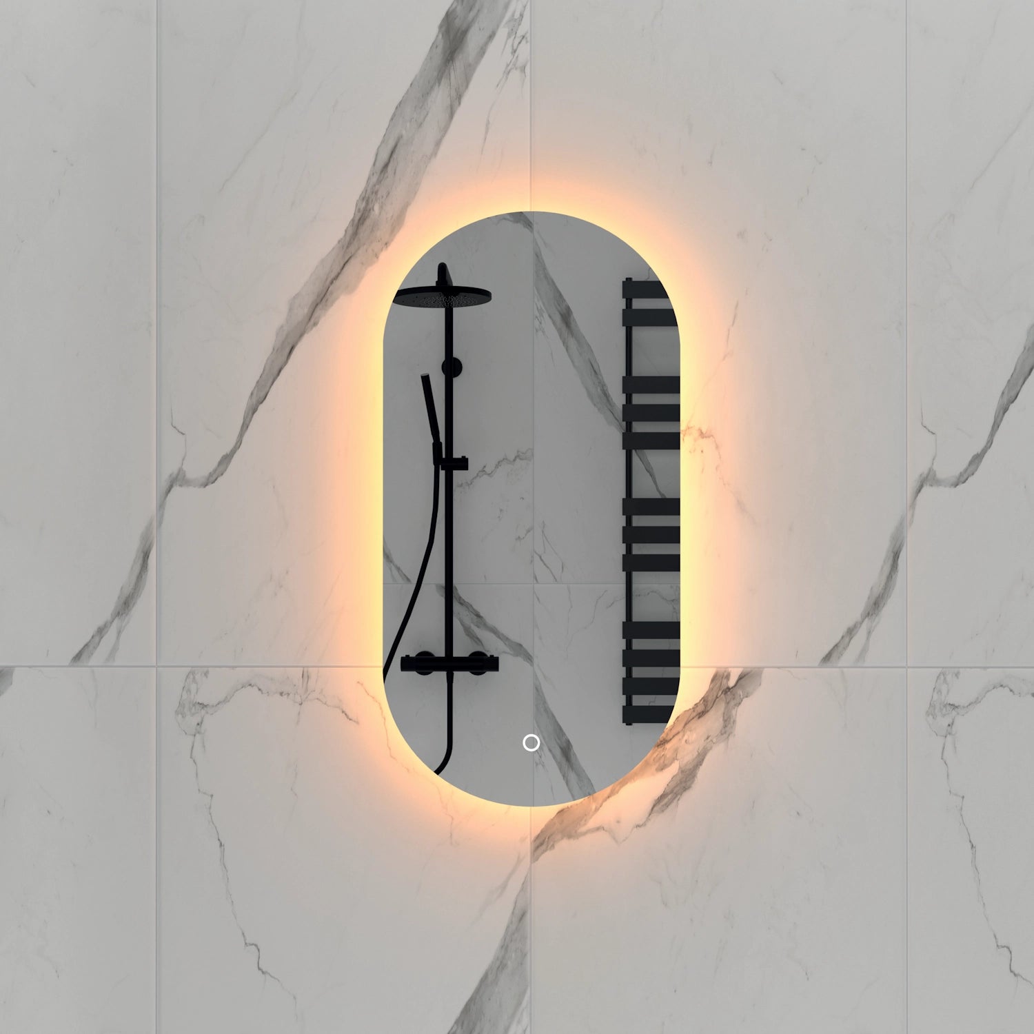 Dutchline - Alura Ovaal Luxe Indirecte Ledspiegel - 35