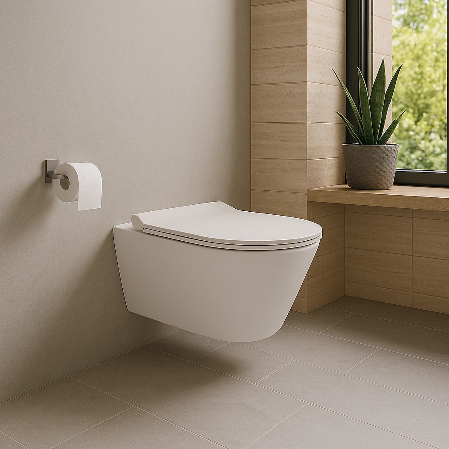Dutchline - Avva Toiletpot Zonder Bidet - Mat Wit - 355X530Mm