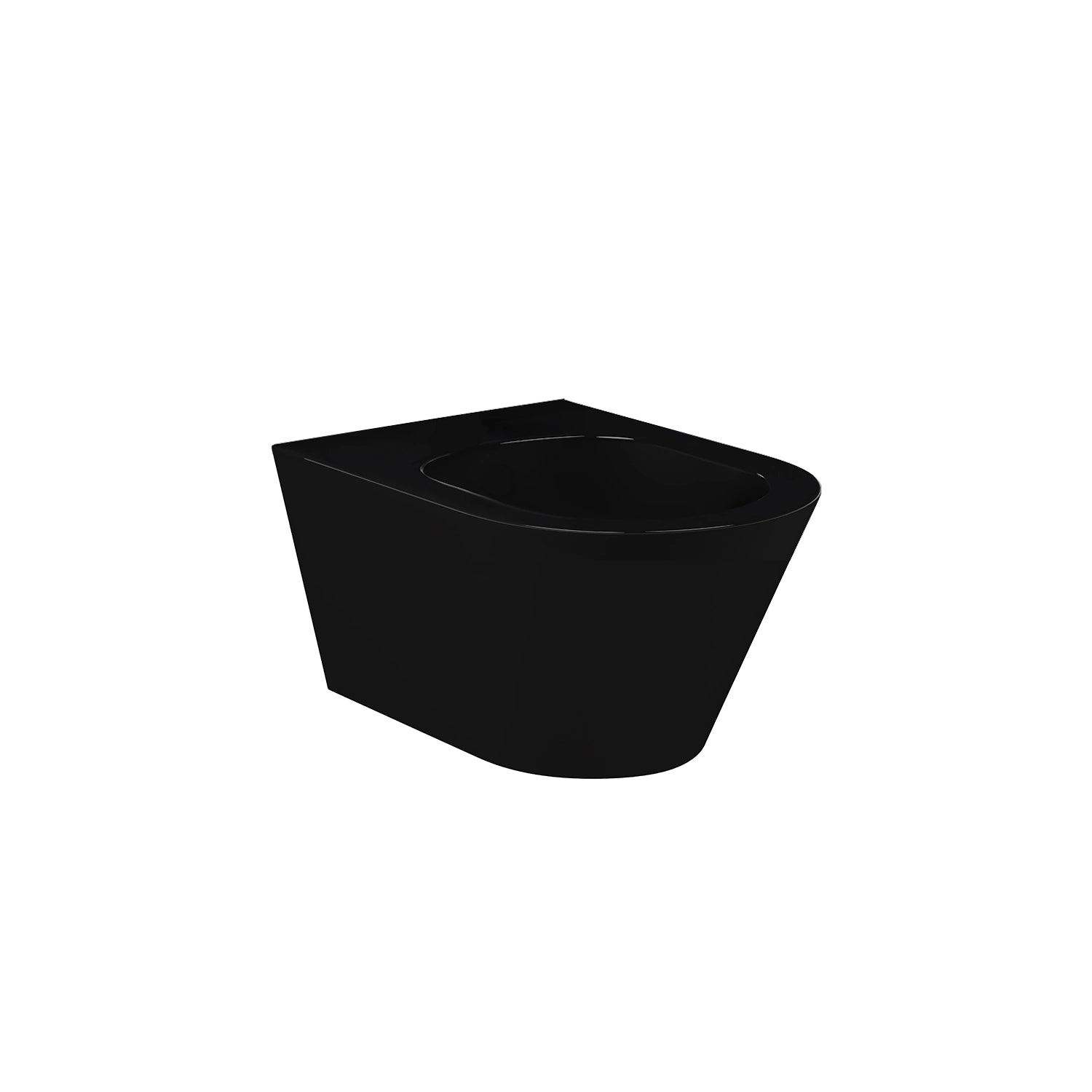Dutchline - Avva Toiletpot Zonder Bidet - Mat Zwart - 355X530Mm