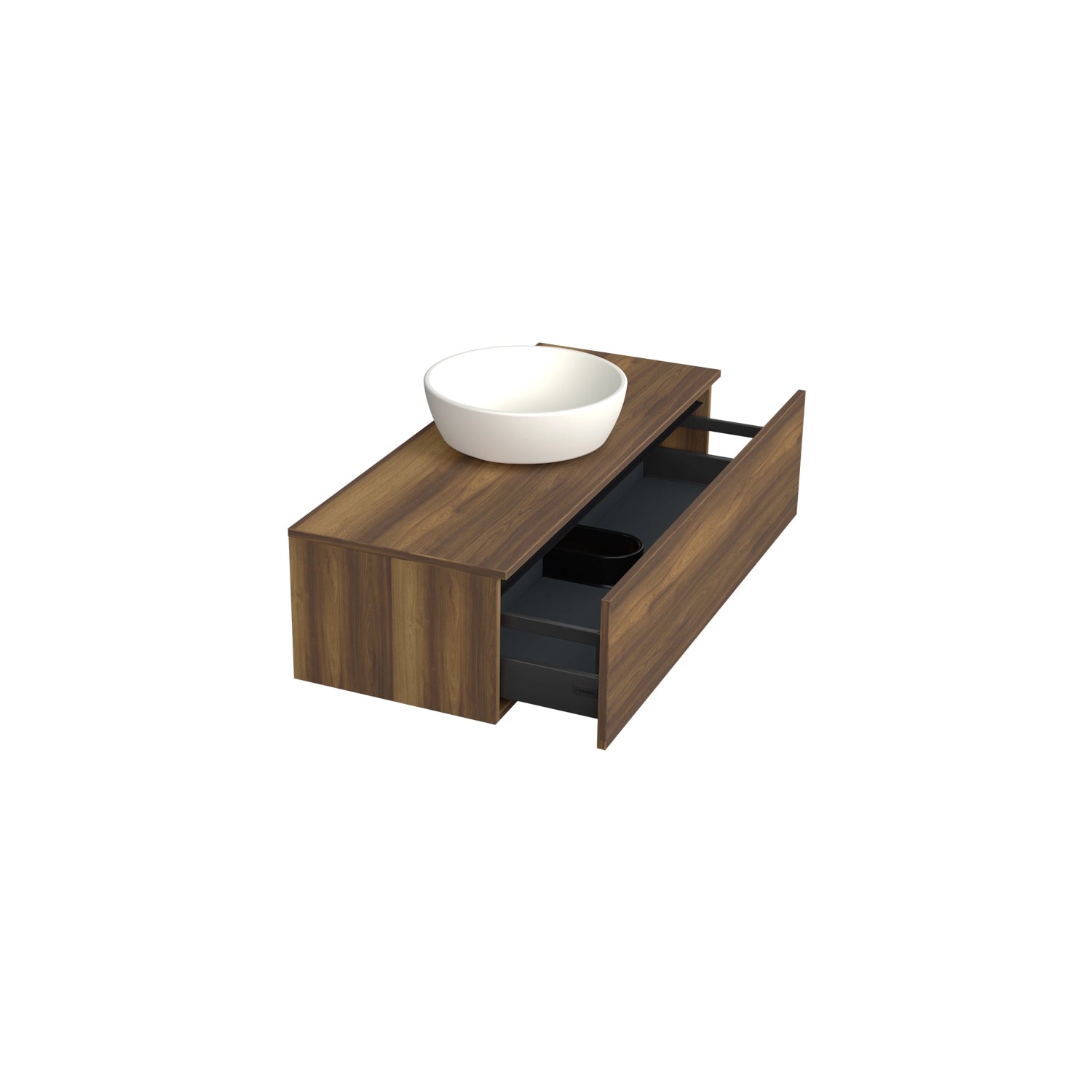 Dutchline Badmeubel Onderkast - Hamilton - 120X46Cm - 1 Lade - 1 Uitsparing