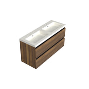 Dutchline Badmeubel Onderkast - Hamilton - 120X46Cm - 2 Lades - 2 Uitsparingen