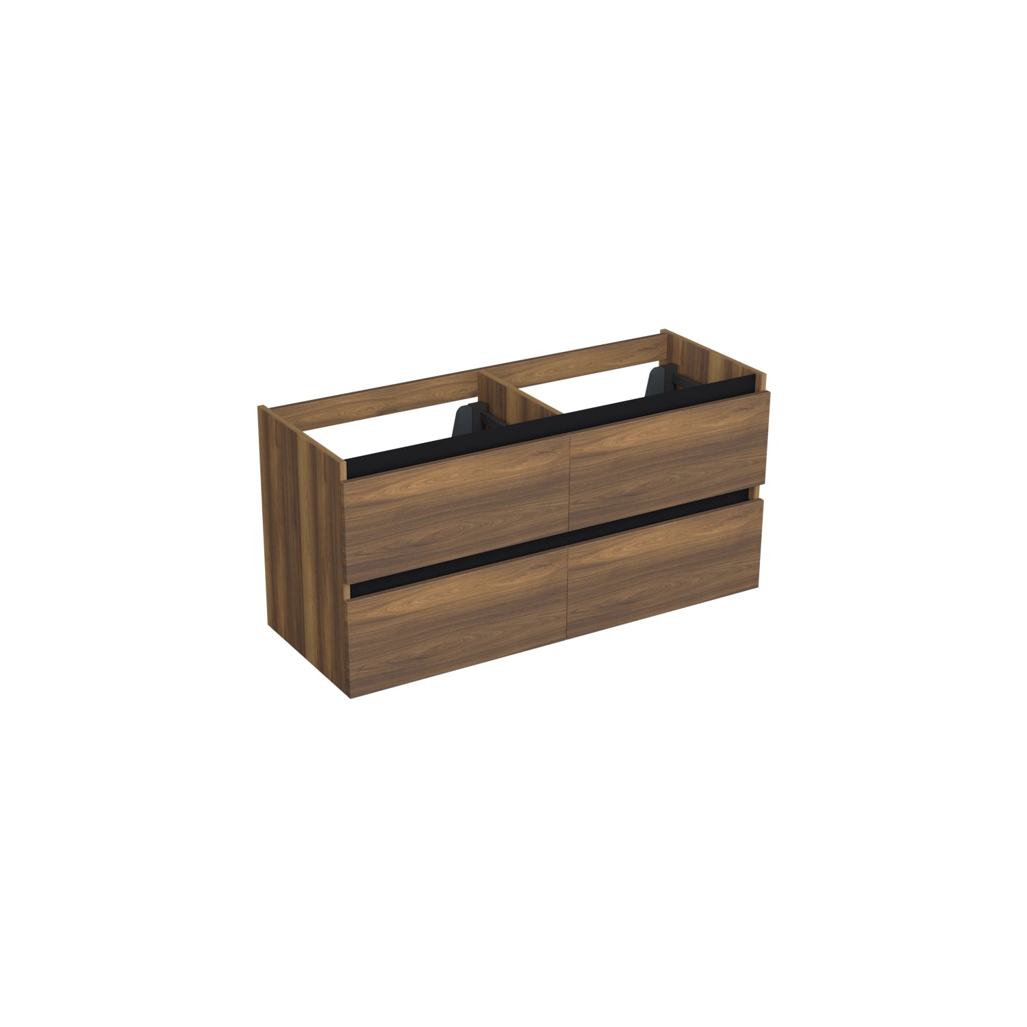 Dutchline Badmeubel Onderkast - Hamilton - 120X46Cm - 4 Lades - 2 Uitsparingen