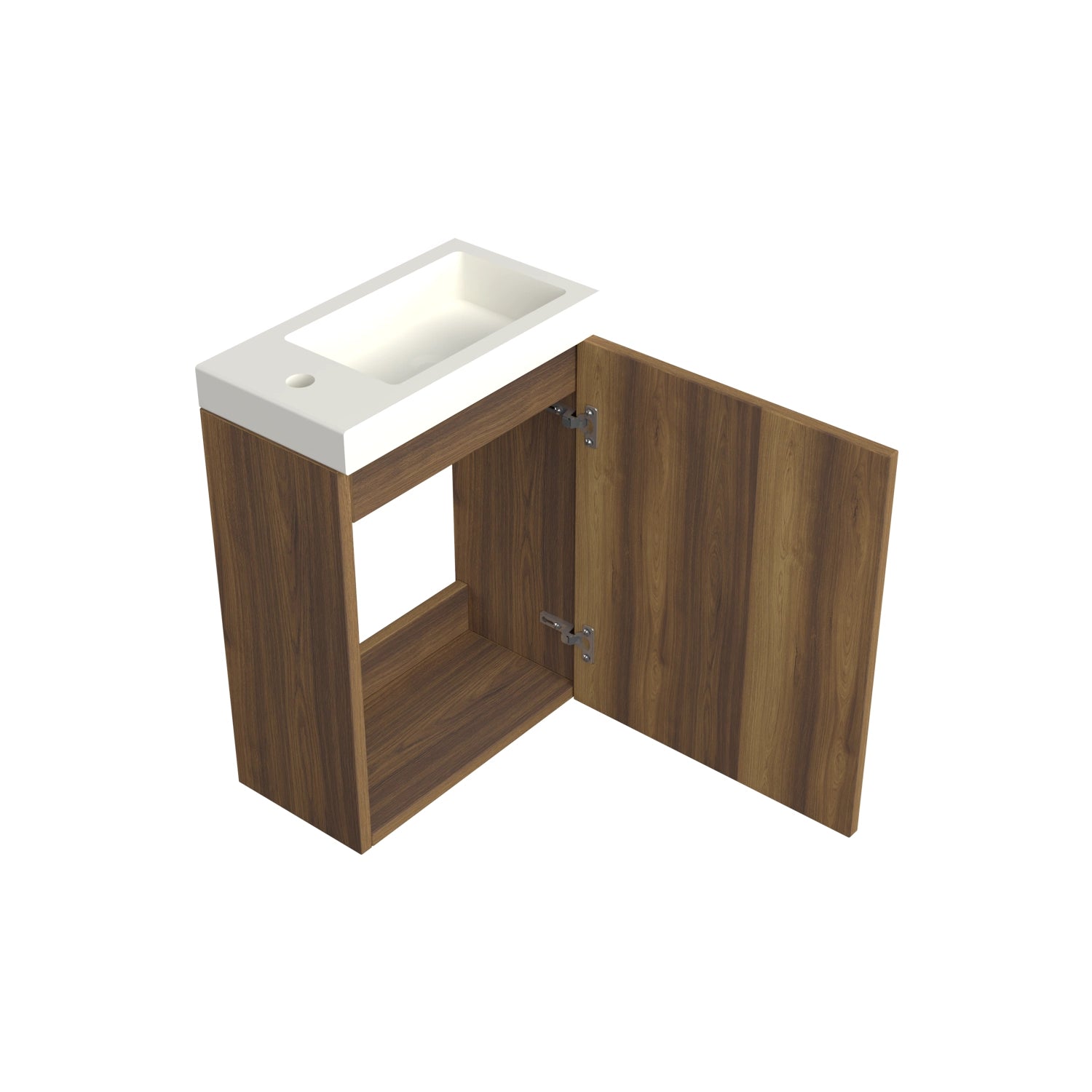 Dutchline Badmeubel Onderkast - Hamilton - 36X18Cm - 1 Deur (Links/Rechts)