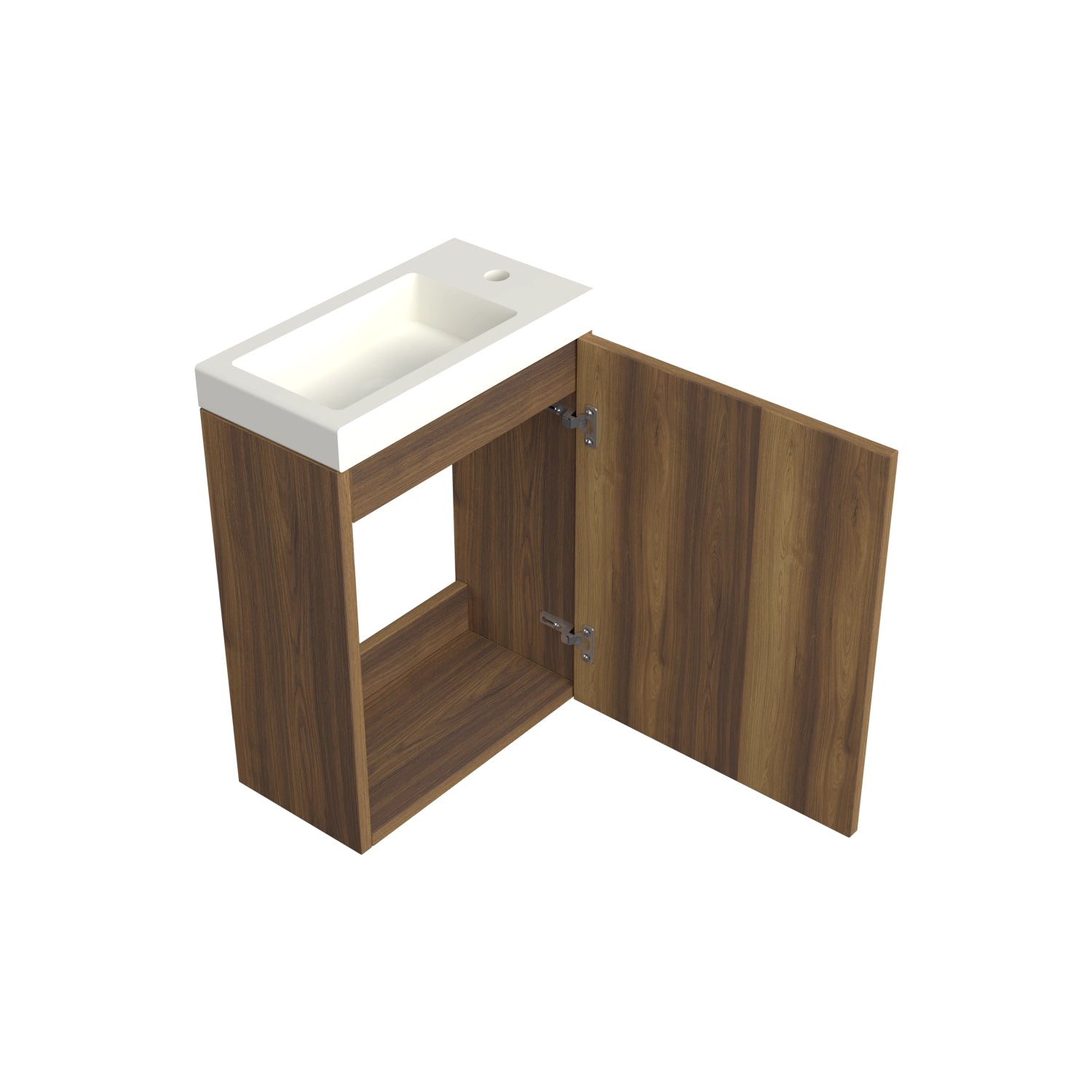 Dutchline Badmeubel Onderkast - Hamilton - 36X18Cm - 1 Deur (Links/Rechts)