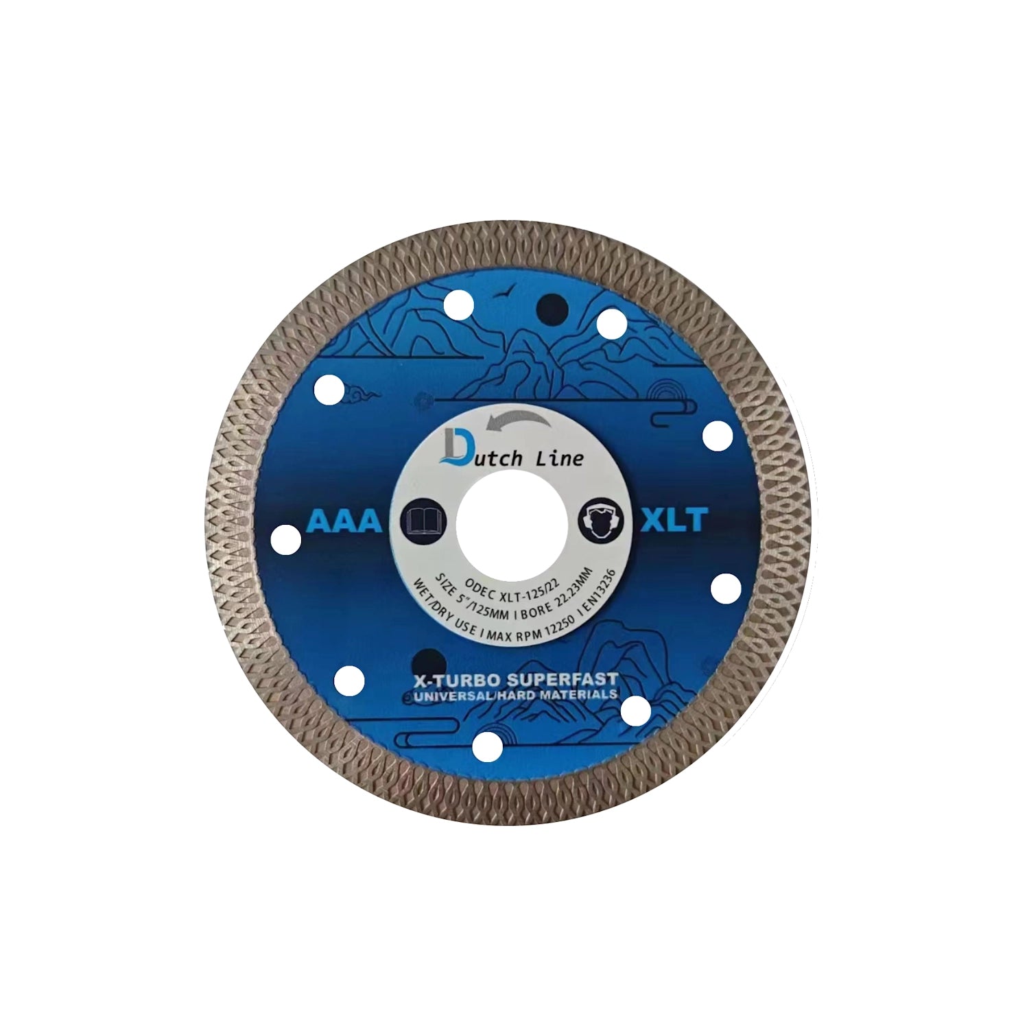 Dutchline - Doorslijpschijf Extra Dun - Speciaal Voor Tegels - 125Mm 22.23Mm