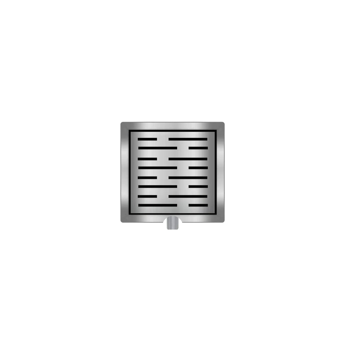 DutchLine -  Douchegoot met flens en rooster - RVS - 200x200mm