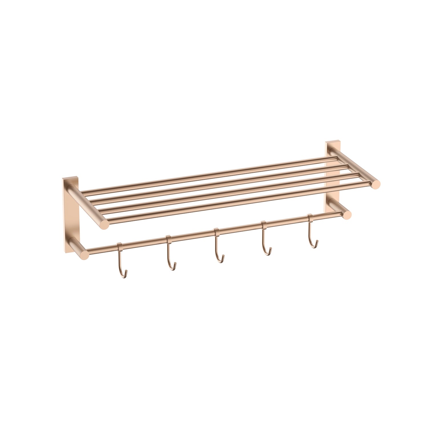 Dutchline - Handdoekrek Met Haken - 60Cm