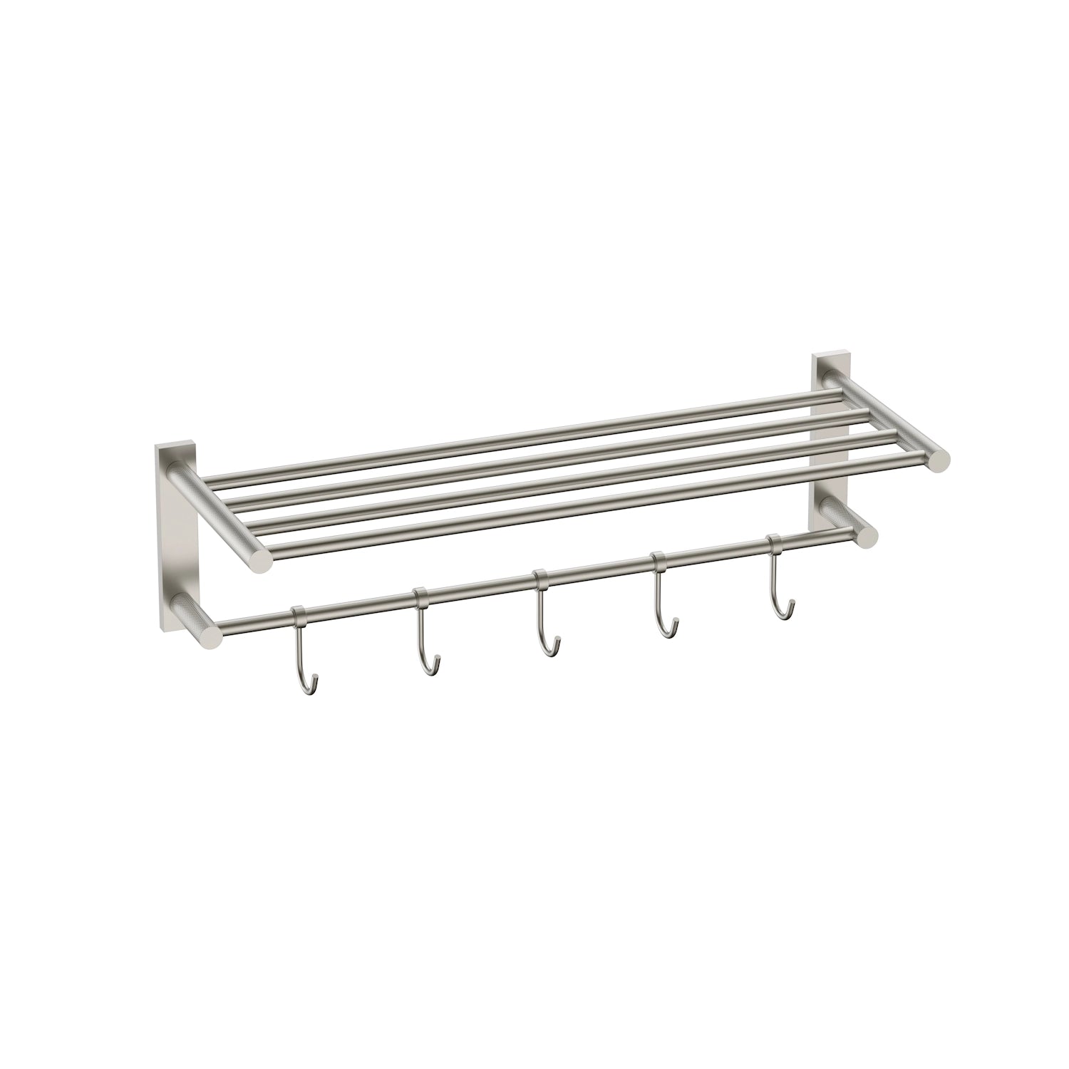 Dutchline - Handdoekrek Met Haken - 60Cm