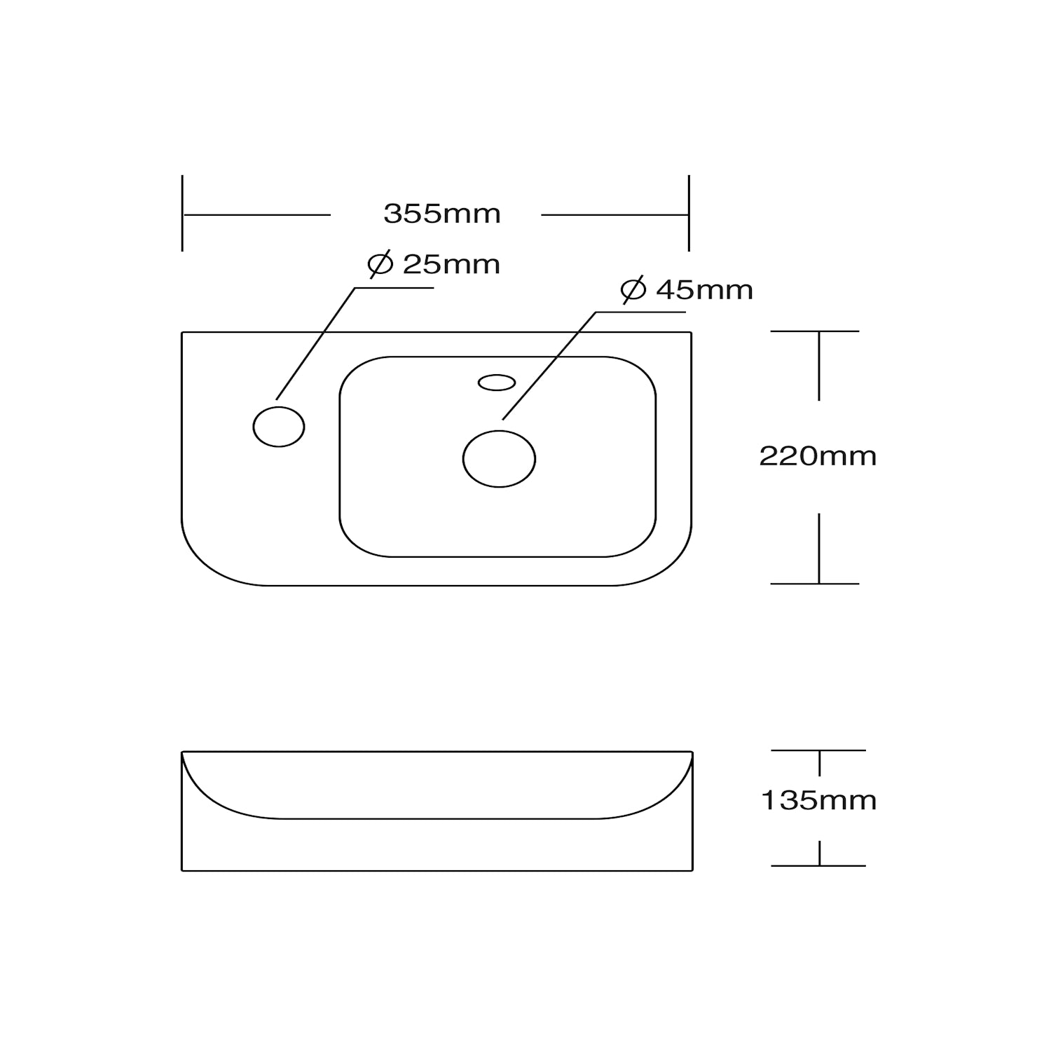 Dutchline Mini Smart Fontein - Glans Wit - Links