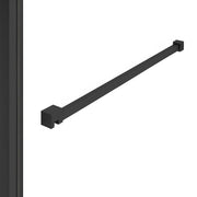 Dutchline - Profielset T.B.V. Slim Glasplaten - Muurprofiel 200Cm - Stabilisatiestang 120Cm - Mat Zwart