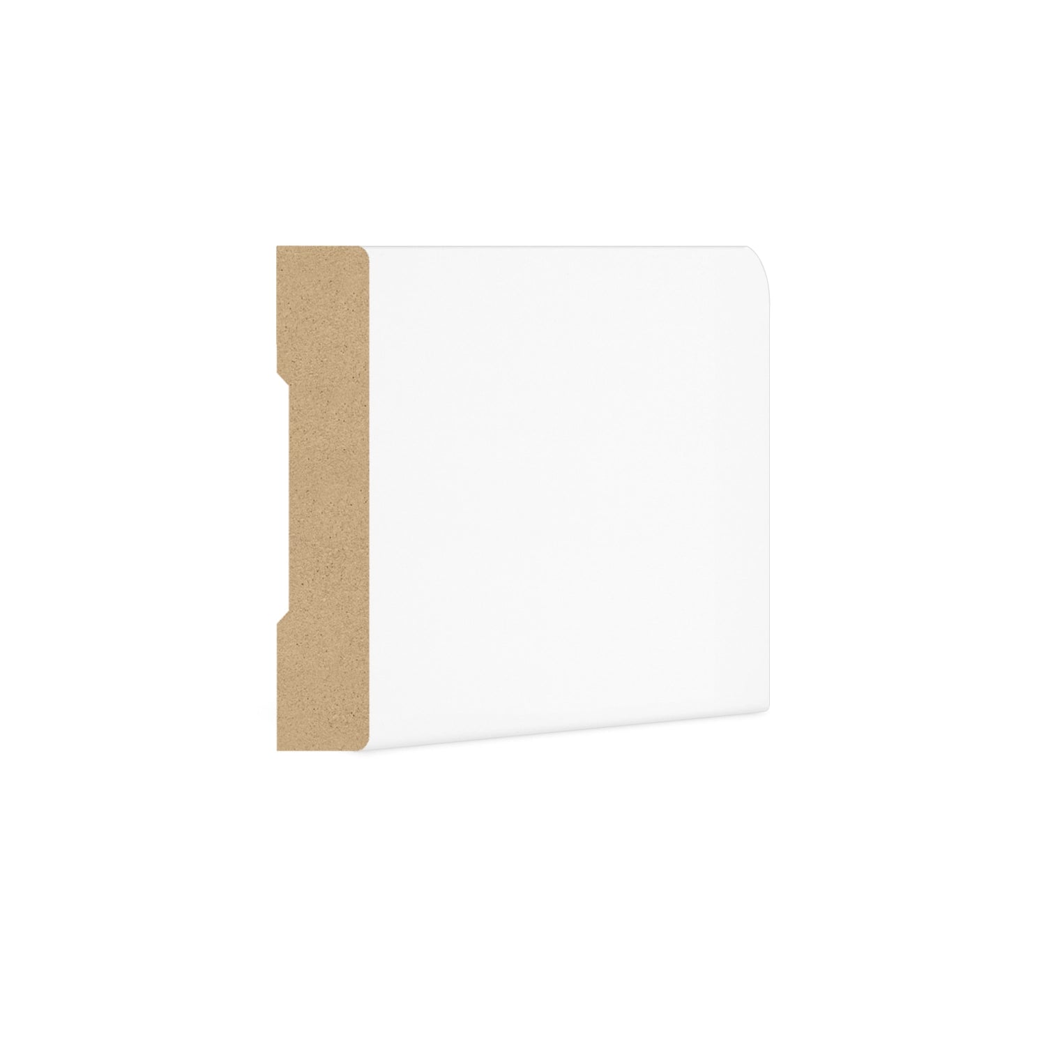 Dutchline - Rechte Koplat Mdf - Wit - 70X12Mm